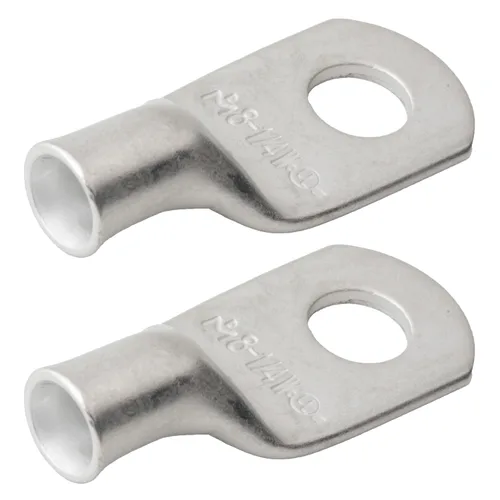 Vista 43 de SELTERM 5 piezas terminales de cable de cobre estañado 1/0 AWG perno de 1/2", extremos de cable de batería, terminales de anillo, conectores