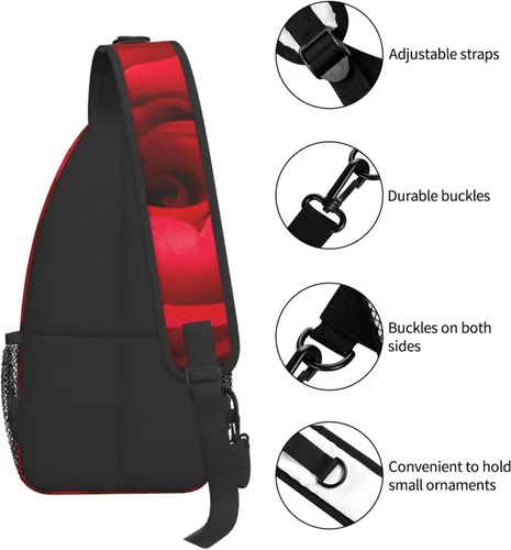 Vista 5 de Bolso bandolera bandolera para mujer y hombre bolsa de pecho de viaje casual deportes al aire libre correr senderismo Patrón 10 Mochilas Sling