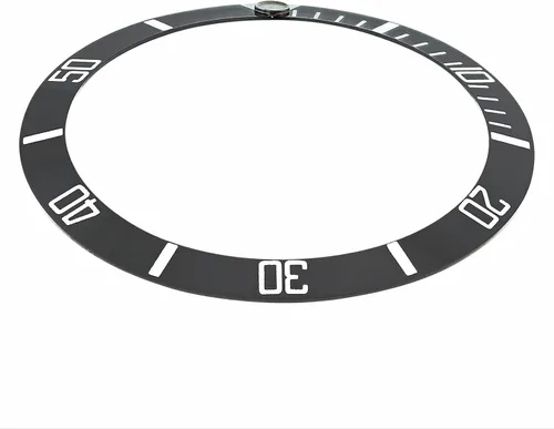 Vista 2 de Ewatchparts Inserto de bisel de aluminio compatible con Tag Heuer Aquaracer 38 x 31 negro plata