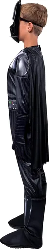 Vista 5 de Star Wars Darth Vader - Disfraz oficial de lujo juvenil Mono acolchado con guantes, capa desmontable y máscara de plástico