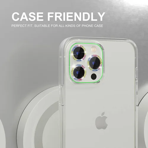 Vista 172 de Choiche Compatible para iPhone 16 Pro/iPhone 16 Pro Max Protector de Lente de Cámara, Vidrio Templado 9H Protector de Pantalla de Cubierta de Cámara