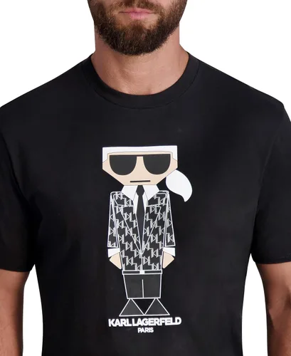 Vista 4 de Karl Lagerfeld Paris Camiseta casual de manga corta Kocktail Karl para hombre
