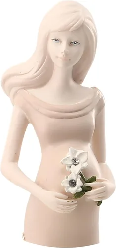 Vista 11 de Pavilion Gift Company Figura de madre esperada, 8 pulgadas, sosteniendo flores