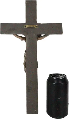 Vista 8 de Ebros Gift Pasión de Jesucristo Muerte en el Calvario Crucifijo Católico INRI Cruz Colgante Figura Figura 13.75 pulgadas de alto Religioso Cristiano