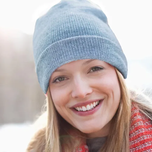 Vista 7 de 1 y 2 paquetes de gorros unisex para hombres y mujeres, gorros de punto de invierno