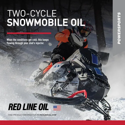 Vista 3 de Red Line 41005 Aceite sintético para motos de nieve de dos tiempos, galón (paquete de 4)