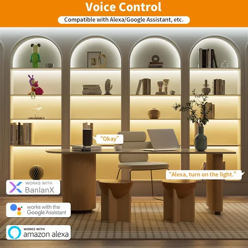 Vista 2 de PAUTIX Kit de controlador LED CCT SP542E Wi-Fi+Bluetooth, compatible con Alexa/Google Assistant, control remoto RF de aplicación, regulador LED CCT