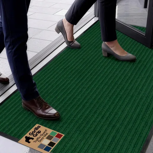 Vista 32 de GORILLA GRIP Traffic Guard - Tapete resistente para interiores y exteriores Negro