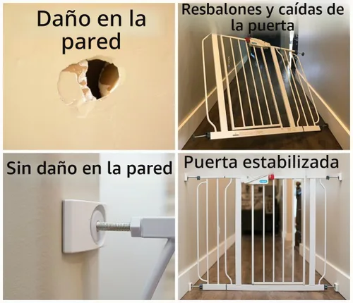 Vista 8 de Wall Nanny Extensor – Kit de extensión de puerta de bebé de 2.5 pulgadas (fabricado en Estados Unidos) extiende las puertas montadas a presión +