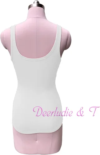 Vista 4 de Deerludie & T Camiseta sin mangas acanalada con cuello redondo para mujer, corte bajo, color liso, sexy, de verano, camisetas Henley