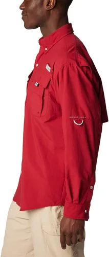 Vista 3 de Columbia Discontinued PFG Bahama II Camisa de manga larga para hombre Remolacha
