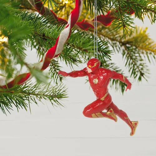 Vista 6 de Hallmark Keepsake Adorno navideño 2023, Ornamento de DC The Flash, Regalos de superhéroes