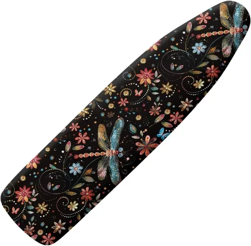 Vista 32 de Funda floral a prueba de arañazos para tablas de planchar de tamaño estándar, reflectante, con 3 ganchos y bucles para decoración de tablas de 15 x
