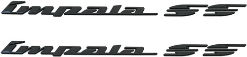 Vista 7 de 2 piezas de emblemas 3D para panel trasero del cuarto lateral del Impala SS 94-96, calcomanía para auto, placa de identificación de repuesto para SS