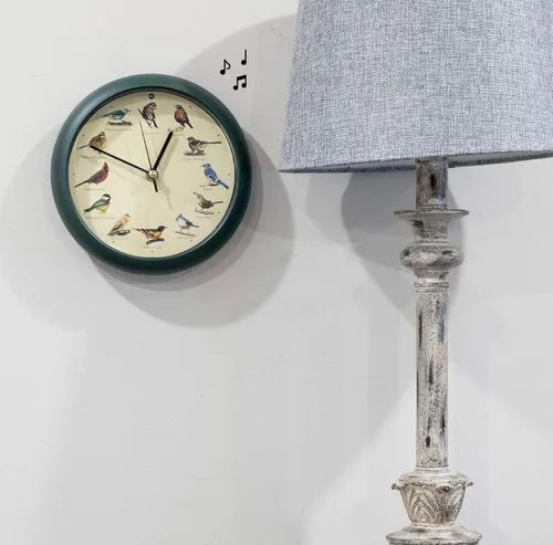 Vista 8 de Mark Feldstein, The Original Singing Bird Clock, 8 pulgadas, verde
