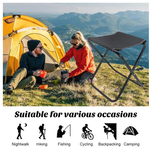Silla Camping Plegable Portatil Taburete de Compras de Verdad