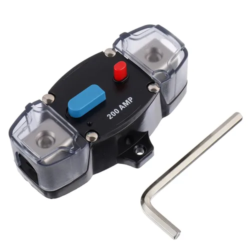 Vista 11 de Interruptor de circuito de recuperación automática de 50A 12-48 voltios CC con botón de reinicio manual para automotriz, RV, marino, barco (50Amp)