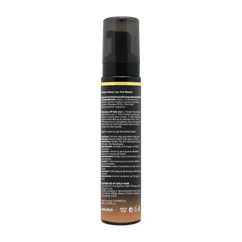 Vista 9 de Dolahair Kit de pegamento de encaje - Juego completo con mousse de tinte de encaje, instalación de peluca y spray de fusión (marrón oscuro)