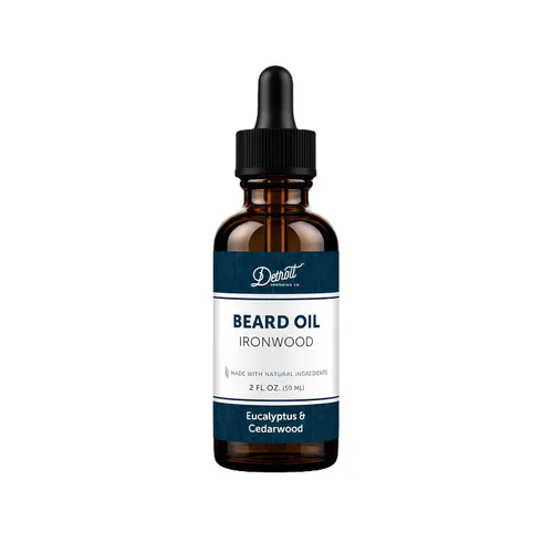 Vista 24 de Detroit Grooming Co. Aceite para barba 313 Fórmula natural, 1 oz