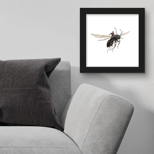 Vista 4 de Trends International Gallery Pops Marvel Comics Avengers - Póster de pared de Ant-Man, 12 x 12 pulgadas, versión enmarcada en negro