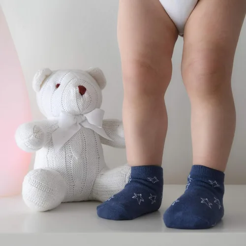 Vista 4 de Debra Weitzner 12 Pairs Non-Slip Toddler Socks With Grips for Baby Boys and Girls Anti-Slip Crew Socks for Infants and Kids
