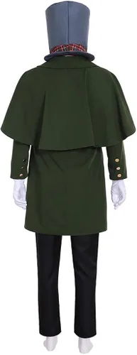 Vista 3 de Disfraz de villano para hombre, de Dickens, victoriano, caballero de Navidad, Carol Yuletide