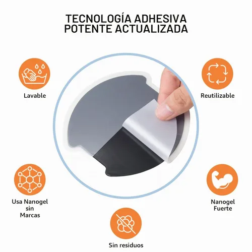 Vista 5 de 4 piezas de protector de recesión de pintura para taza de puerta de automóvil, diseño universal en 3D con textura de fibra de carbono, protector