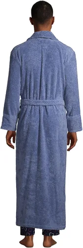 Vista 2 de Lands' End Bata de rizo turco para hombre