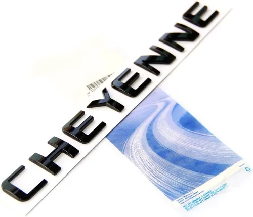Vista 2 de Yoaoo 3 paquetes de emblemas OEM negros para placa Cheyenne Compatible con Silverado 3D brillante Nuevo