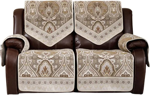 Vista 15 de Fundas impermeables para sofá reclinable, fundas antideslizantes para sofá reclinable de 2 asientos, fundas de sofá reclinable de jacquard lavables