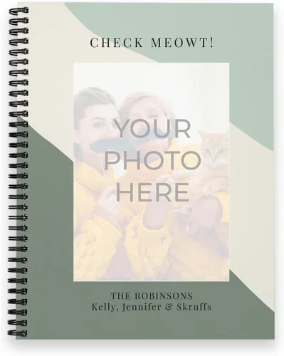 Vista 9 de Gotcha Covered Notebooks Cuaderno de confeti con fotos personalizadas, diario feliz de 8.5 x 11 pulgadas, 120 páginas, varios diseños de papel, tapa