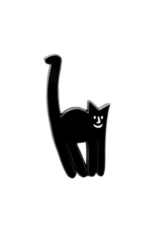 Vista 17 de FCFD Black Cat Enamel Pins Best Cat Brooch and Lapel pins for men and women Black Cat Pins