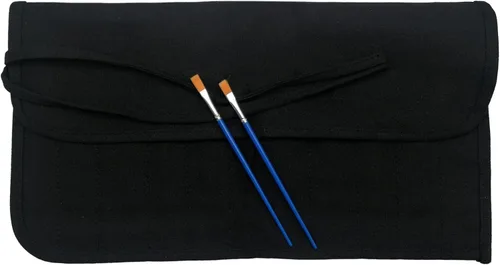 Vista 4 de Funny live Portapinceles para Suministros de Arte, Soporte para Pinceles de Artista y Organizador de Almacenamiento Estuche Bolsa Enrollable