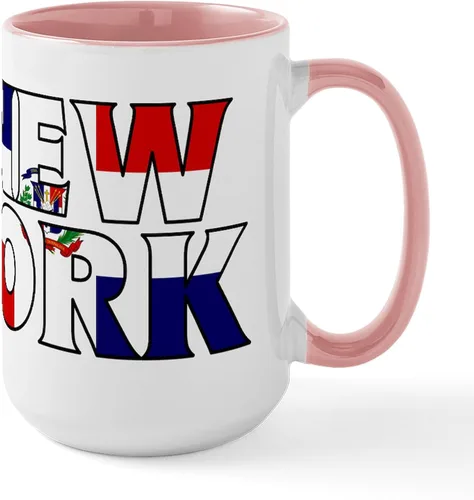 Vista 33 de CafePress New York Republic Tazas de cerámica de 15 oz (15.0 fl oz)