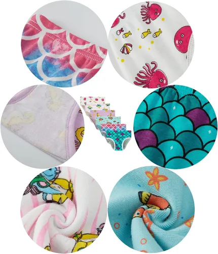 Vista 2 de Barara King - Ropa interior de algodón suave para niñas pequeñas