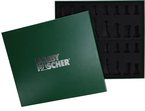 Vista 6 de Bobby Fischer Zagreb - Juego de ajedrez de secuoya y boj con tamaño King de 3.75 pulgadas. Solo piezas de ajedrez de madera ponderadas de alta
