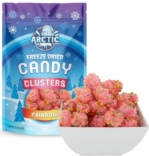 Vista 7 de Arctic Farms Caramelos liofilizados en racimos de caramelos de 2 onzas empaquetados y en caja (sabores surtidos)