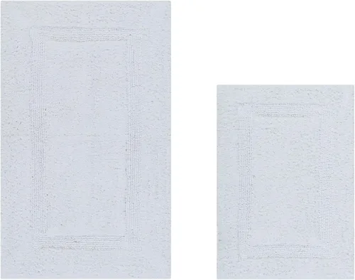Vista 25 de Better Trends Alfombra de Inodoro en Forma de U Cubierta de Asiento de Inodoro de Lujo 100% Algodón Absorbente de Agua, Cubierta de Tapa Reversible