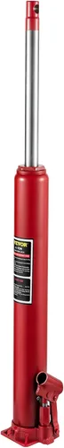 Vista 15 de VEVOR Gato hidráulico de brazo largo, con bomba de pistón individual y base de horquilla, recogedor manual de cereza con mango, para grúas