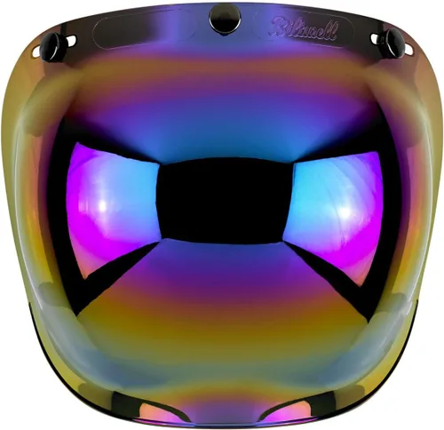Vista 14 de Biltwell - Protector tipo burbuja cromado - Antivaho, resistente a los arañazos, resistente a UV/A y UV/B