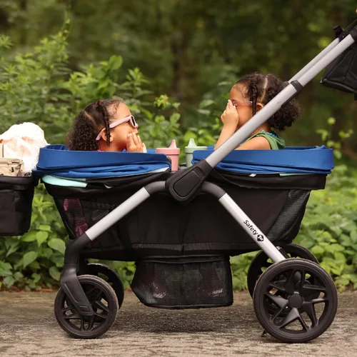 Vista 19 de Safety 1st Summit Wagon - Cochecito para 2 niños con bandeja extraíble en la calle alta