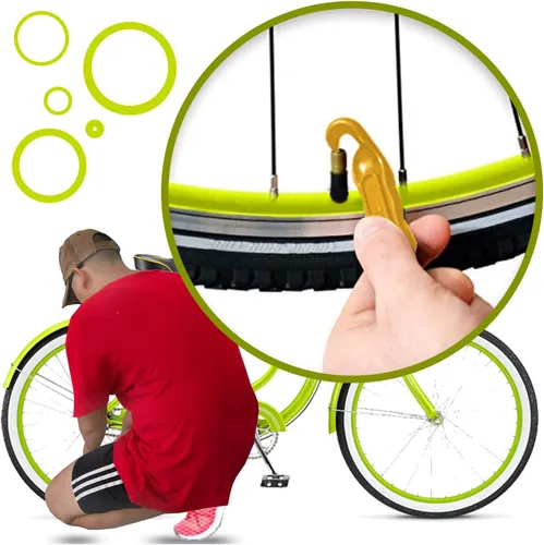 Vista 3 de Palanca para neumático de bicicleta – Palanca premium de plástico endurecido para reparar llanta de bicicleta– debe tener kit de herramientas