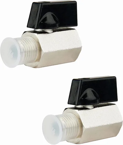 Vista 10 de EFIELD 1/4 Válvula de bola de latón de 1/4 "hembra NPT X 1/4" macho NPT válvula de cierre roscada, (MINI001)