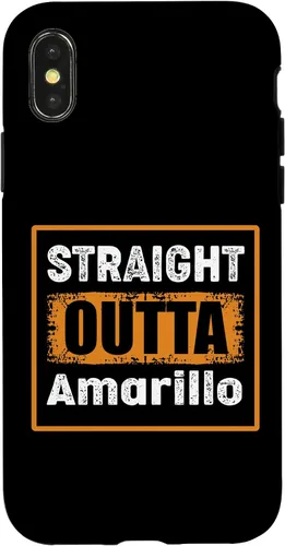Vista 5 de Straight Outta Amarillo Texas USA Retro Distressed Vintage Case for iPhone 17