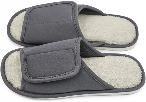 Vista 2 de Zapatos diabéticos para mujer, ligeros, de ancho ancho, con cierres ajustables para edema diabético, fascitis plantar, juanetes, artritis, pies