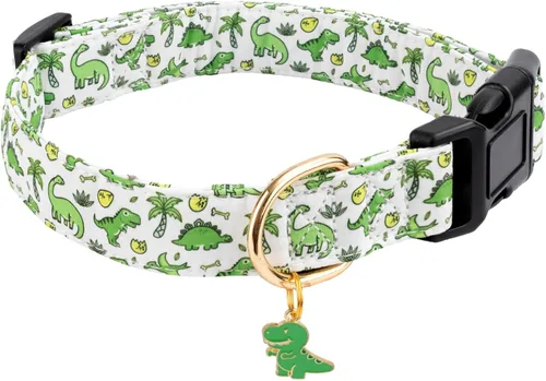 Vista 10 de Collar de algodón para perro, suave y lindo con diseño estampado de limón para hembras, hembras, machos, collar de mascota con hebilla ajustable