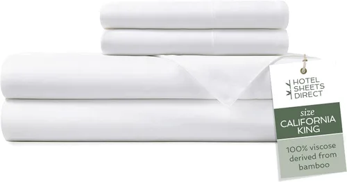 Vista 92 de Hotel Sheets Direct - Juego de sábanas 100% viscosa derivada de bambú tamaño individual - sábanas refrescantes con 1 funda de almohada