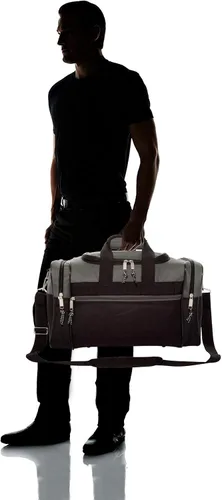 Vista 7 de Bolsa de lona, de DALIX, para el gimnasio, para viajar, 17 pulgadas