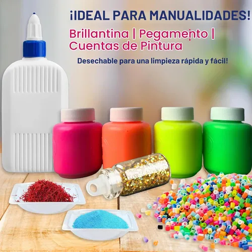 Vista 7 de Weigh Boats - Bandejas de plástico desechables pequeñas (0.2 fl oz, paquete de 125) para báscula, bandeja cuadrada antiestática, plato