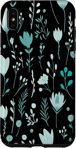 Vista 11 de Teal Floral Flowers Wildflowers Garden Botanical Love Case for iPhone 17